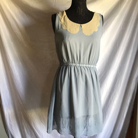 Anthropologie Dresses & Skirts - Anthropologie Peter Pan blue dress medium 😍